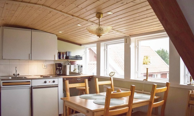 Harplinge Haus | Charmingly furnished vacation home where you live high up and with a completely open floor plan.