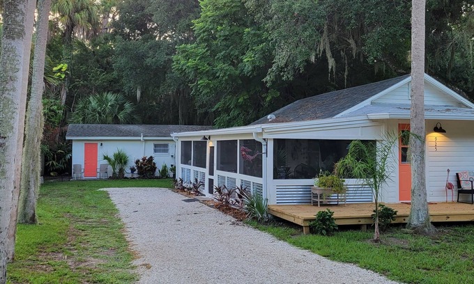 New Smyrna Beach Haus | Cheerful, Classic Florida Bungalow in New Smyrna Beach