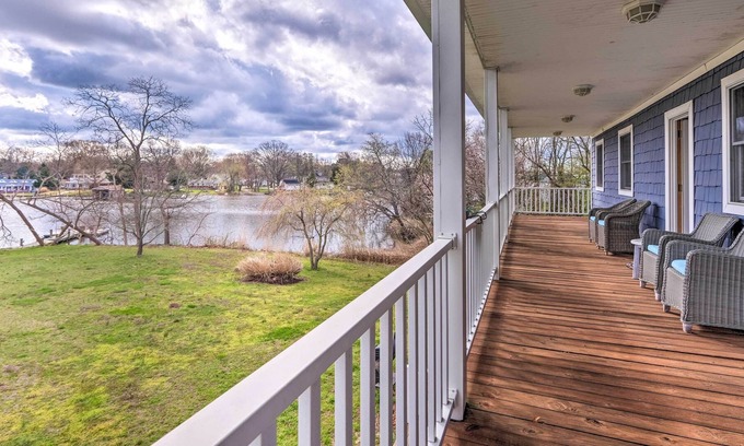 Deale Haus | NEW! Chesapeake Bay Home: Dock, Decks & Fire Pit!
