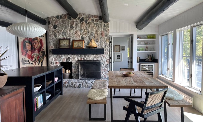 Northport Hütte | Klassisches, schickes Blockhaus mit Flair, modernisiert und modern ausgestattet.