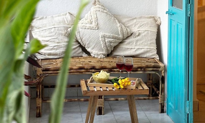 Saunta Vaddo Wohnung | Chic Studio+Pool+2mins-Baga Lane