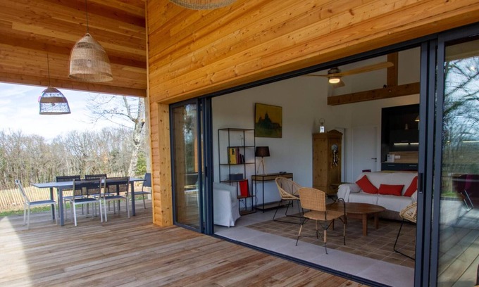 Castelnaud-la-Chapelle Hütte | Komfortables Ferienhaus mit privatem Pool und umzäuntem Garten in der Dordogne