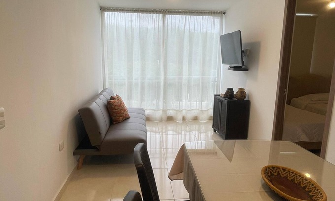 Miramar Wohnung | Comfortable and central apartment in Barranquilla 2-bedroom with AC.