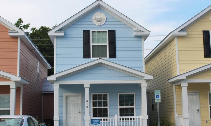 Myrtle Beach Haus | Komfortables und sauberes Stadthaus, einen Block vom Strand entfernt