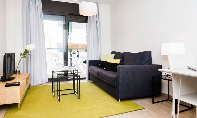 Hostafrancs Wohnung | Völlig neue Wohnung mit Balkon in Barcelona