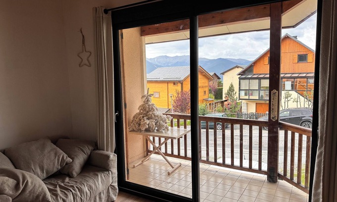 Font-Romeu-Odeillo-Via Skihütte | Cosy 4/6-person chalet with fireplace. Breathtaking view Mountains
