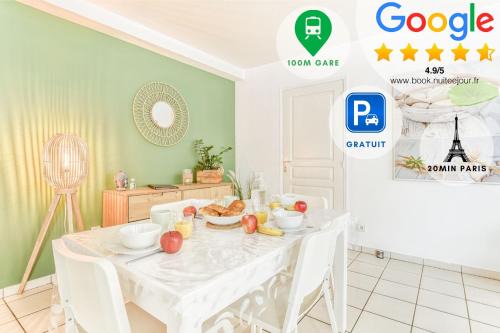 Saint-Cyr-l'Ecole Wohnung | Cosy T2 à 100m de la Gare, parking gratuit, WiFi Fibre pour 4 personnes
