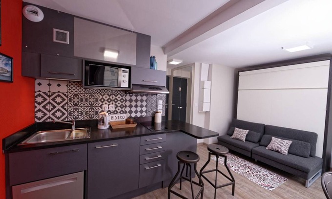 Villette Gare Wohnung | COTE SAÔNE, Apart-Hotel Studio, Bahnhof Lyon Part-Dieu