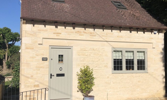 Painswick Hütte | Cotswold Lodge-Luxus-Cottage-Gartenblick-Ensuite mit Dusche