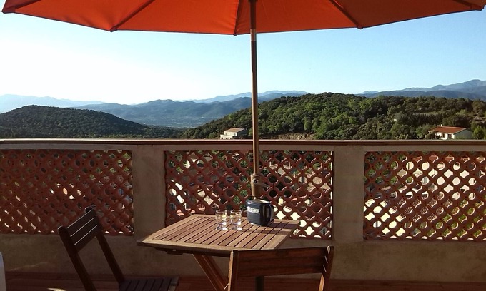 Belesta Haus | Hütte 2 Personen Süd-Panorama-Terrasse ruhig