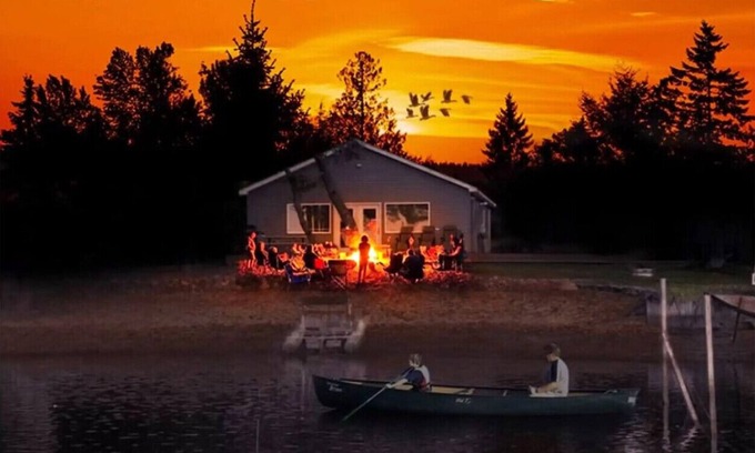 Au Gres Wohnung | Wohnstätte-Seeblick-Modern-Wildlife-Eigenes Badezimmer