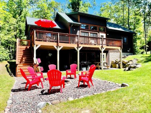 Stone Lake Haus | Cozy Lakefront Retreat with Game Room, Outdoor Living and Dock in Wisconsin