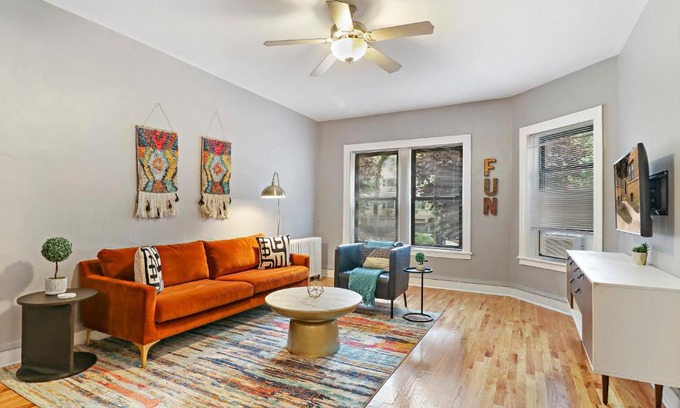 Lake View East Wohnung | Cozy Modern 1BR Apt, 10-min Walk to Wrigley Field - Stratford 1E 3E rep