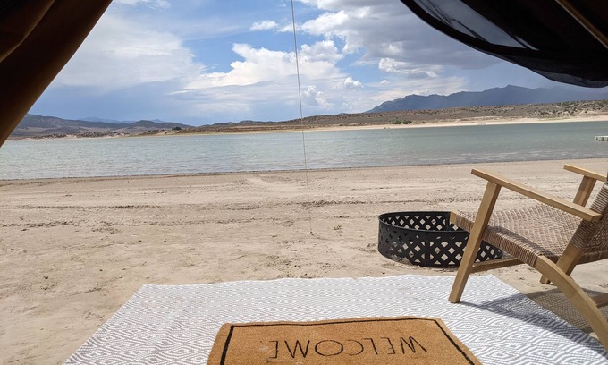Levan Haus | Cute glamping tent on private sandy beach