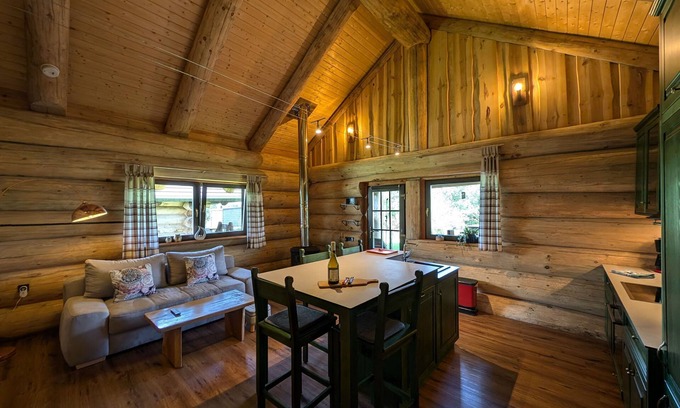 Gross Nemerow Kabine | Log Cabins Naturstammhaus Ostsee 14 - Feriendorf Tollensesee