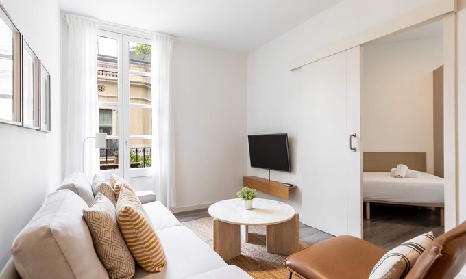 Hostafrancs Wohnung | Ideale Wohnung für Familien, gut gelegen, mit kostenfreiem WLAN