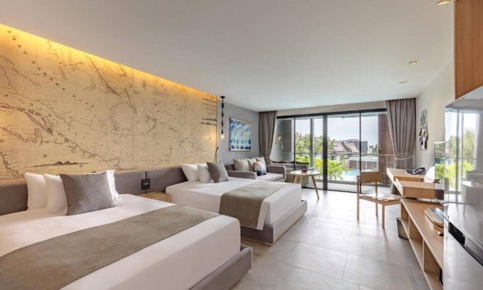 Khuekkhak Resort | Deluxe Zweibettzimmer mit Poolblick (DP5)