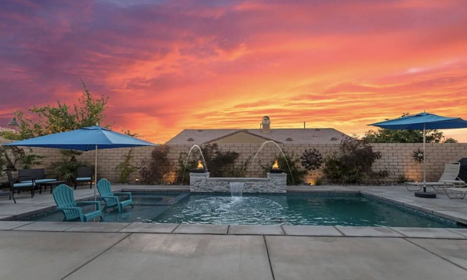 Indio Haus | Desert Oasis salt water pool sleeps 11 in Terra Lago Near Coachella Festival