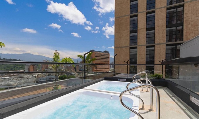 San Diego Wohnung | Design 2BR-2AC Apt El Poblado, Coworking & Jacuzzis