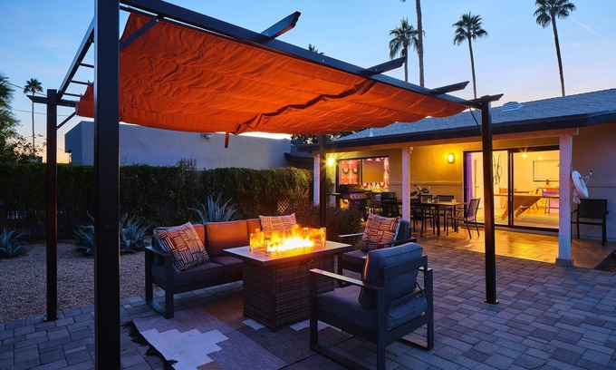 South Scottsdale Hütte | Disco in the Desert - Walk 2 Old Town - Pool Heat Available