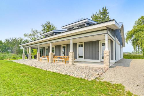 Oconto Haus | Dock and Panoramic Bay Views Oconto Retreat!