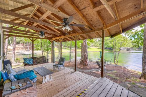 Eclectic Haus | Dock and Stunning Views Forested Lake Martin Cabin!