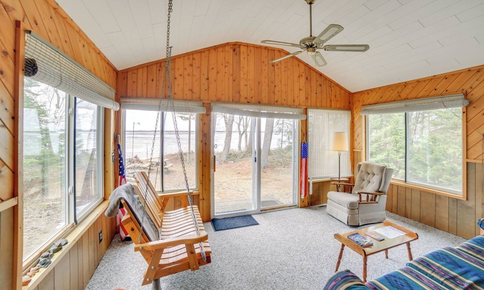 Gould City Hütte | Dock & Fire Pit: Lakefront Cottage in Gould City!