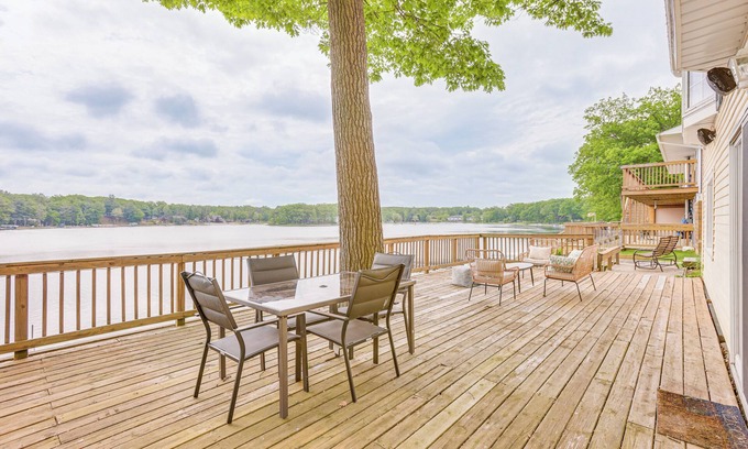Harrison Haus | Dock + Views: Scenic Lakefront Escape in Harrison