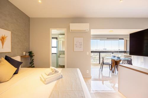 Campo Belo Wohnung | Easy Star - Studio com vista livre Campo Belo - IQ01I