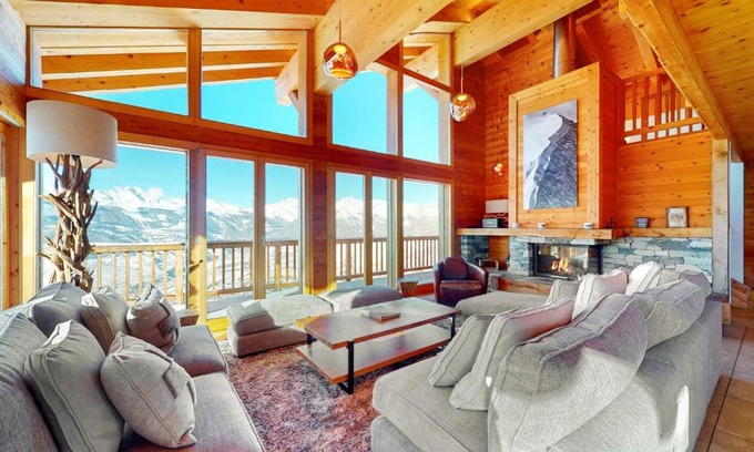 Veysonnaz Skihütte | Egg SAUNA & LUXURY chalet 16 pers by Alpvision Résidences