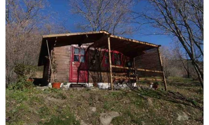 Candeleda Haus | El Rojo Romántica cabaña de madera con vista