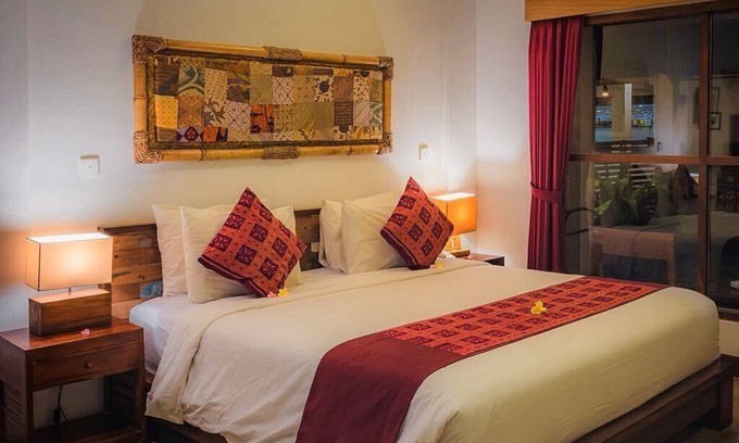 Melayang Resort | Elegantes, minimalistisches Zimmer für 2 Personen in der Nähe des Infinity-Pools von Ubud