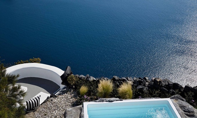 Firostefani Villa | Elegant Santorini Villa | Private Plunge Pool | Eden Villas Two Bedroom Villa | Caldera Views