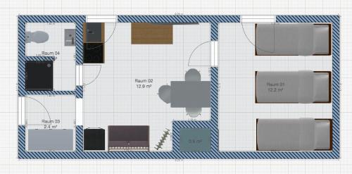 Krefeld Wohnung | EMAS 6 Wohnung mit 3 Einzelbetten, Küche