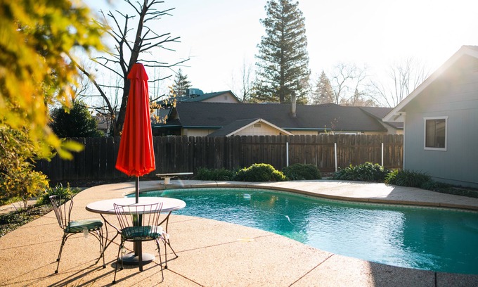 Redding Haus | Enjoy a Hot Tub and a Pool at our Redding House Retreat