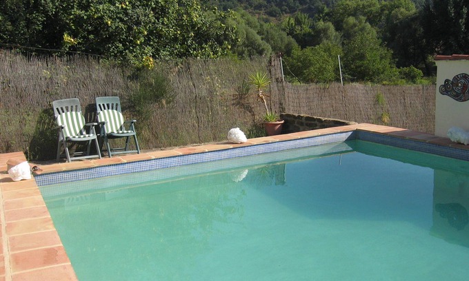 Cortes de la Frontera Hütte | Charmante Landcasita mit privatem Pool und Garten