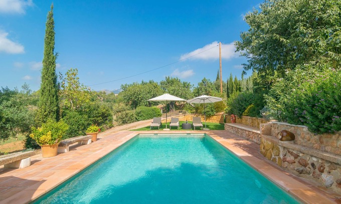 Bunyola Villa | ES GARROVERAL 3 - Ferienhaus mit privaten Pool in BUNYOLA. WiFi gratis