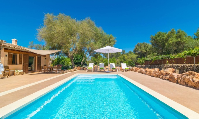 Algaida Villa | ES TANCAT PRIM - Ferienhaus mit privaten Pool in Algaida. WiFi gratis