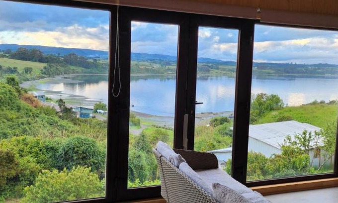 Chonchi Wohnung | Espectacular cabaña con vista al mar