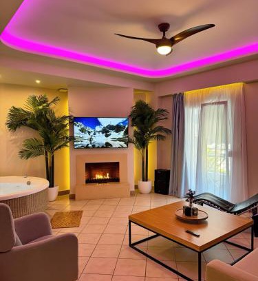 Stomio Wohnung | Etherial Suite with Mountain View Fireplace & Indoor Jetted Tub