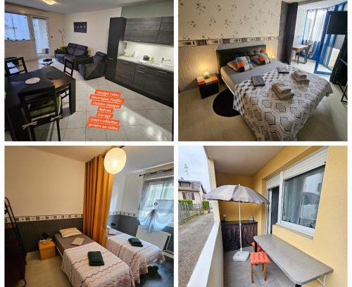 Hericourt Wohnung | F3 rez-de-chaussée Centre ville au calme avec Balcon Garage et Netflix