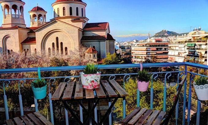 Pangrati Wohnung | Fairytale view of Lycabettus