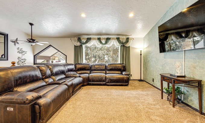 Pocatello Haus | Fenced Yard, Patio: Family-Friendly Pocatello Home