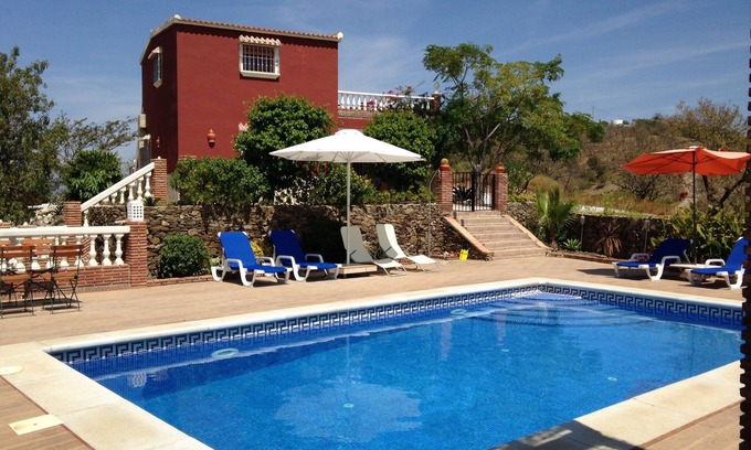 Iznate Haus | Finca mit traumhafter Sicht auf das Meer und die Berge, POOL (beheizt), W-Lan