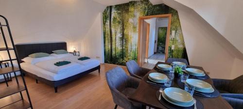 Stederdorf Wohnung | Fine Living - Zentral nahe A2 mit Parkplatz Küche Arbeitsplatz
