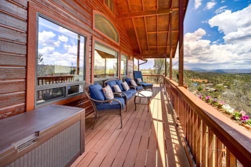 Payson Haus | Fire Pit and Views Falconcrest Cottage in Payson!