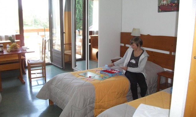 Premanon Wohnung | Fitness, schwimmbad, hammam, parkmöglichkeiten, fernseher, schließfach für die skier, 41m²