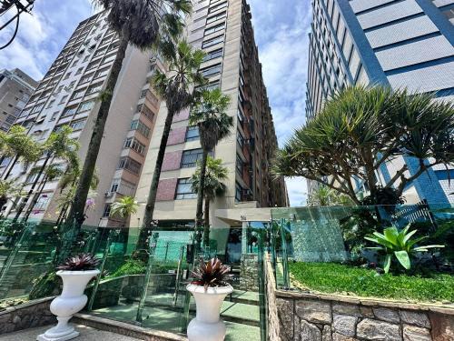 Aparecida Wohnung | Frente Mar com garagem, Ar Condicionado e WI-FI grátis em Santos