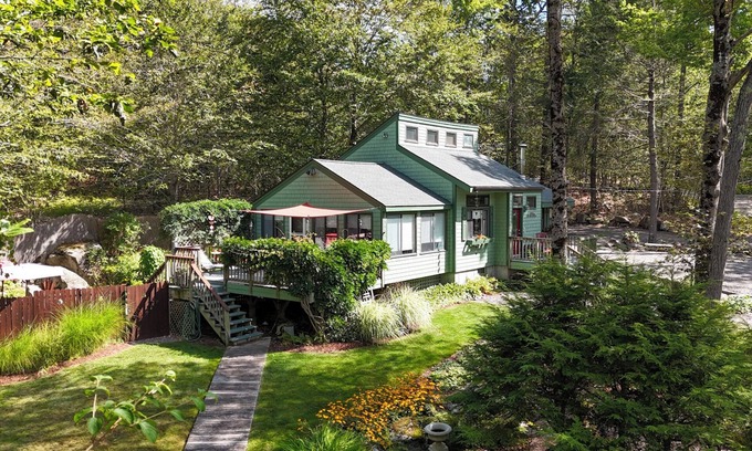 Standish Haus | Frye Island Sanctuary: Steps to Beach 6 + Spectacular Private Backyard & Patio