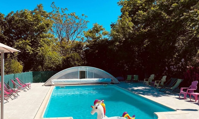 Fargues Hütte | Ferienhaus auf dem Land, sehr gut mit Schwimmbad restauriert